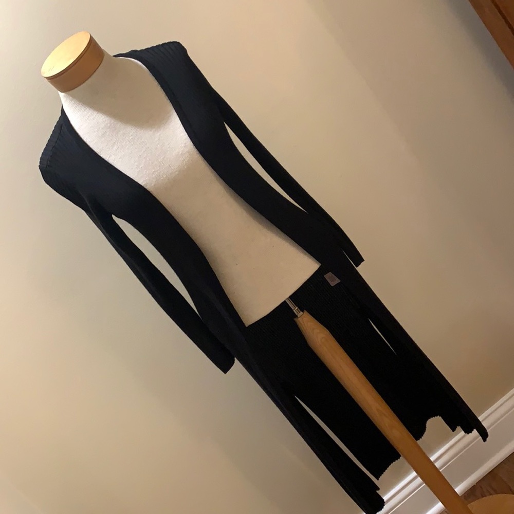 Philosophy Rib Knit Sweater Duster Cardigan